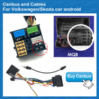 Canbus and Cable For Volkswagen Skoda car android Adapter CAN Bus Decoder SWC Plug&Play Android Radio car Accessories Plug&Play