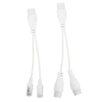1 to 2 RJ45 Ethernet Splitter Adapter 2 Pack Waterproof Network Connector for Cat5 Cat6 Cable LAN Dual Port Share Internet