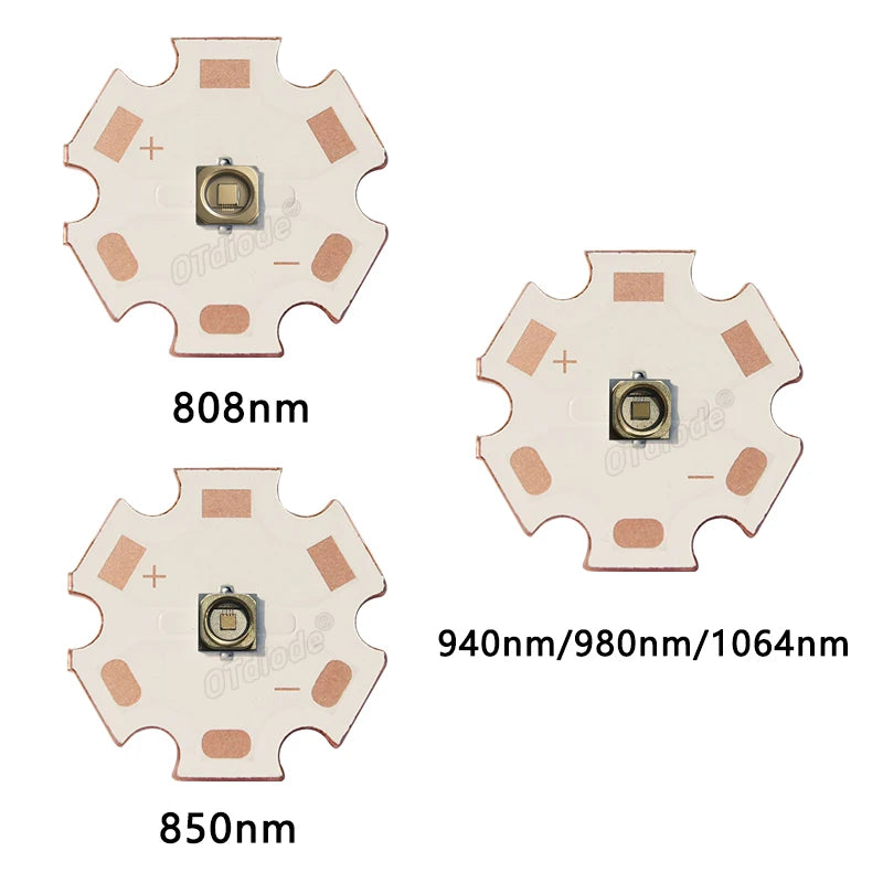 LED 3W 5W 3535 Laser VCSEL Infrared IR 808nm 850nm 940nm 980nm 1064nm Bead Lamp Patch Light Sensing Monitoring Night Vision Diod