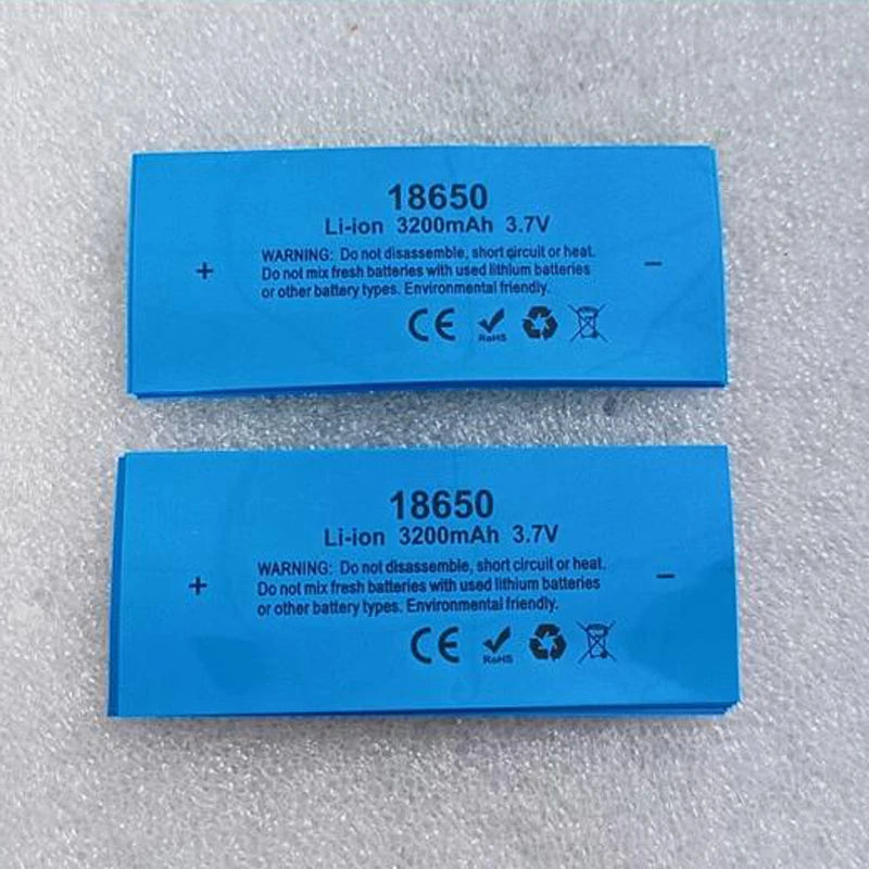 18650 Battery Packaging PVC Heat Shrinkable Film Lithium Battery Insulation Sleeve Shrink Skin Packaging Tube Packaging