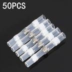 50/100pcs,Soldering Thermal Casing,Waterproof,Solder Seal Heat Shrink Butt Wire Connectors Terminals Electrical Copper with Glue