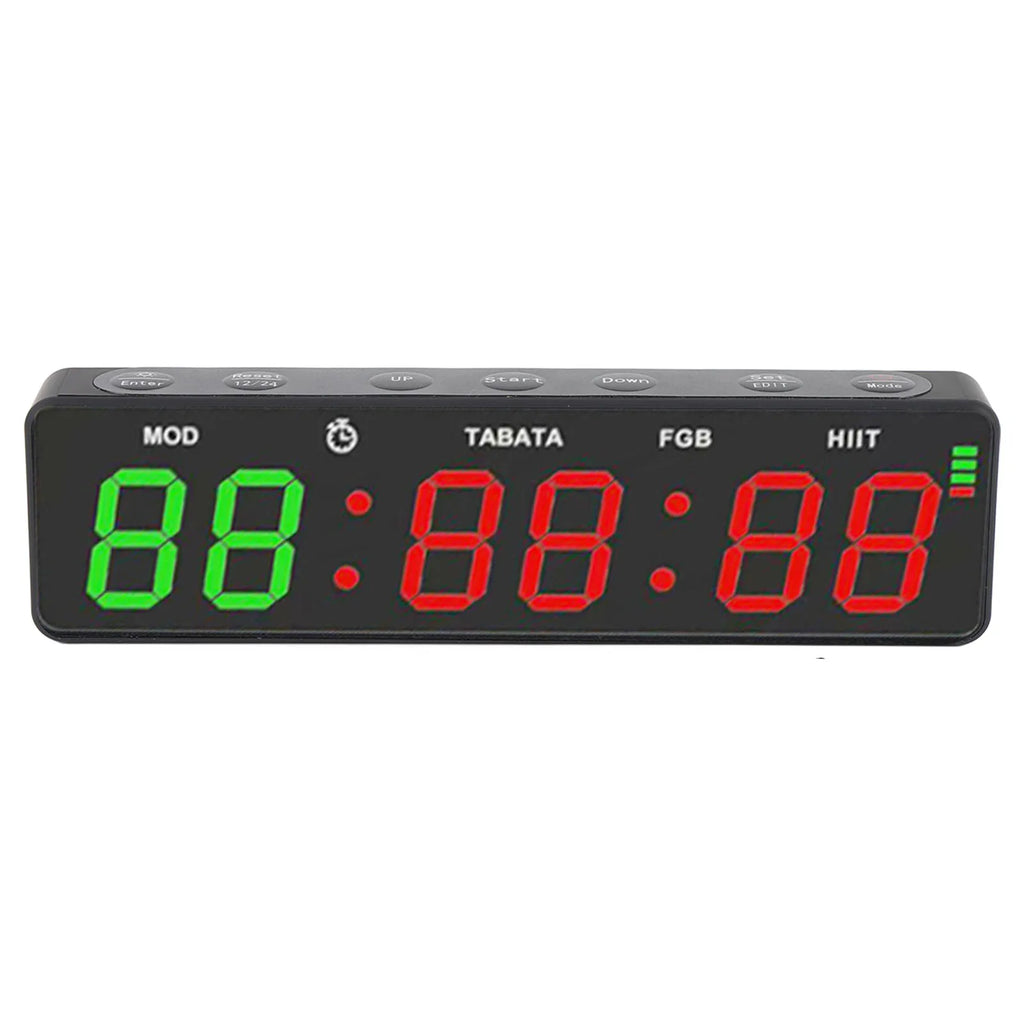 Fitness Digital Timer Gym Timer Clock HIIT Mode Portable Countdown and Count Up Rechargeable Stopwatch Magnetic for Boxing