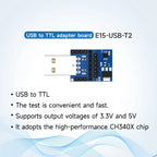 CH340X/CH9102X UART USB to TTL 3.3V 5V USB UART CP2102 CDSENET E15-USB-T2 Wireless Test Board Adapter For RF Serial Module