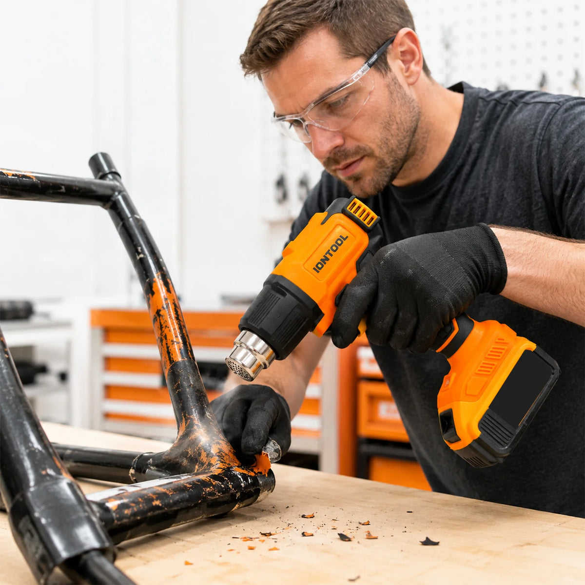 IONTOOL Cordless Heat Gun 550℃ 250/500LPM  for Heat Shrink Tubing PVC Bending and DIY Craft Projects Tool Only