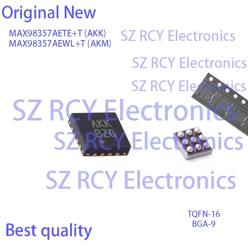 (2-50 PCS)NEW MAX98357AETE+T AKK MAX98357AEWL+T AKM MAX98357A TQFN-16 BGA-9 ic CHIP