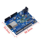 ESP-12E WeMos D1 UNO R3 CH340 CH340G WiFi Development Board Based ESP8266 Shield Smart Electronic PCB For Arduino Compatible IDE