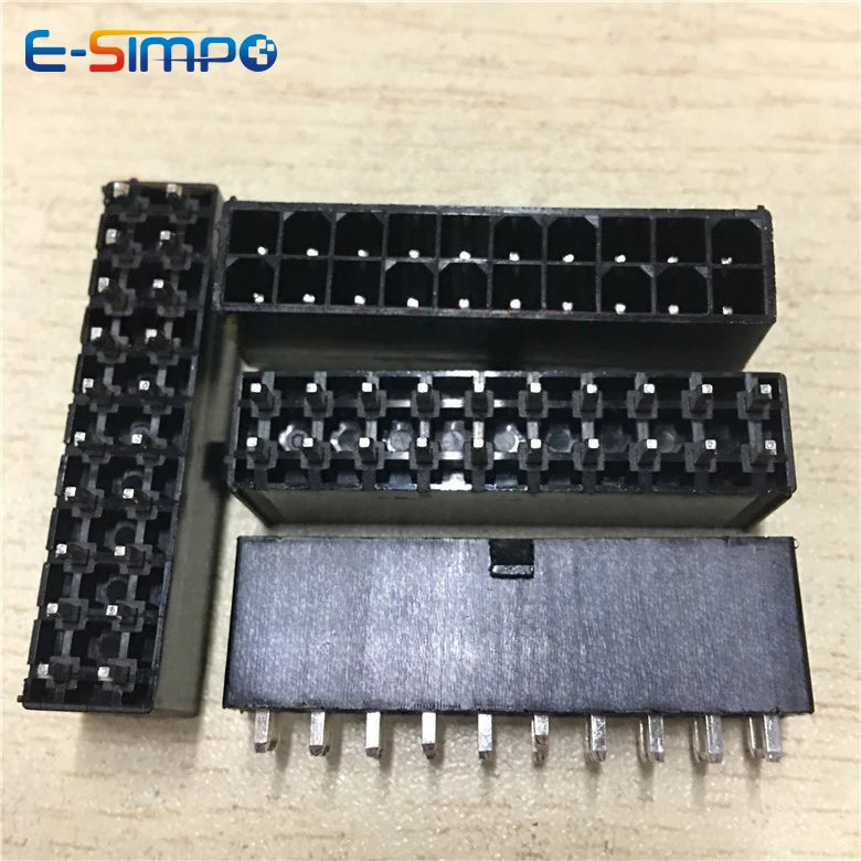 10PC 5569 4.2mm Black Dual Row Automotive Wiring Connector Straight Pin 2x1-2x12 Pin for PC/Computer Graphics Card ATX on Board