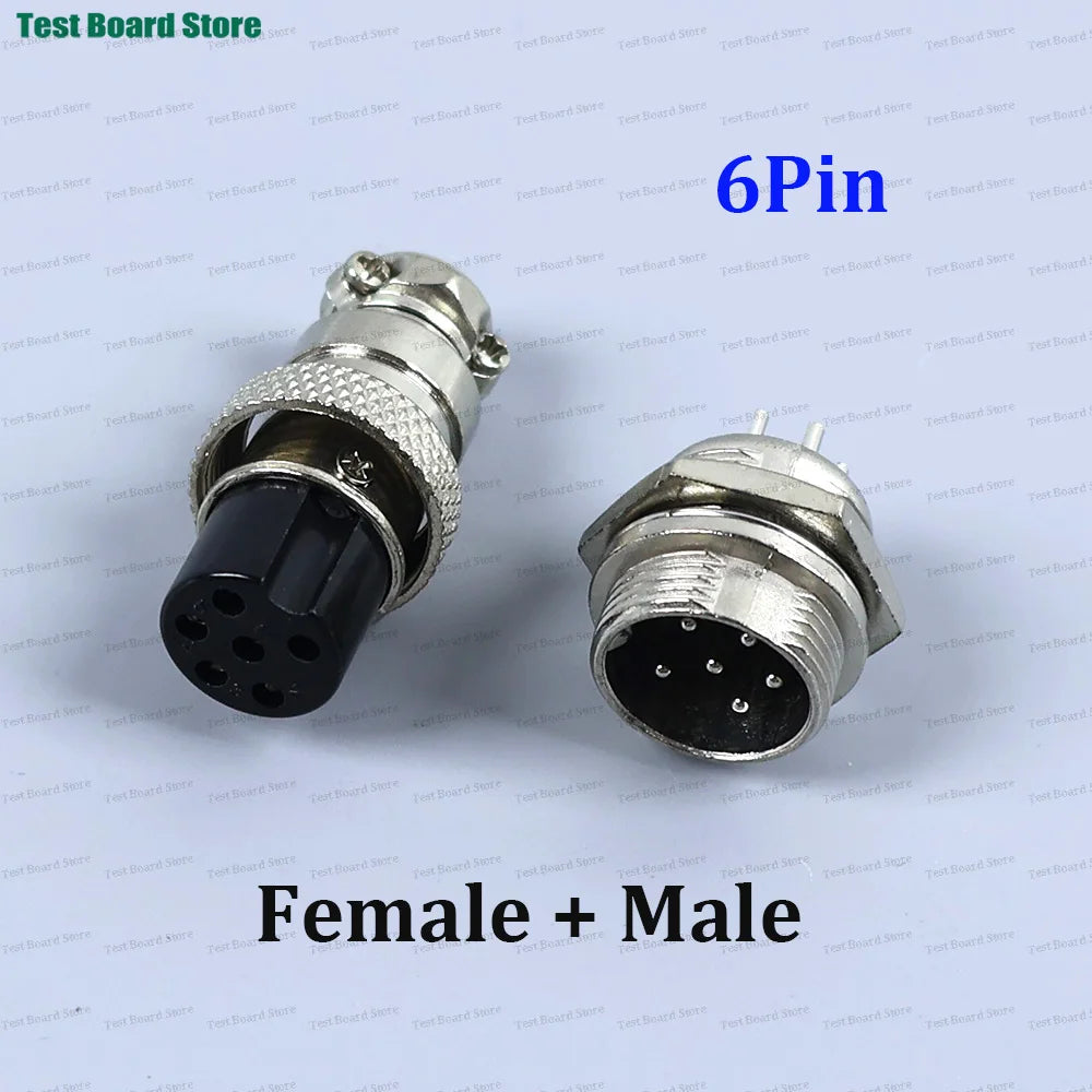 1/5/10Set GX16 Aviation Connector 2 3 4 5 6 7 8 9 10 Pin Male Plug Female Socket Waterproof Circular Connector