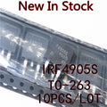10PCS/LOT IRF4905S F4905S IRF4905STRPBF TO-263 SMD P-channel MOS transistor 55V 74A field effect transistor New In Stock