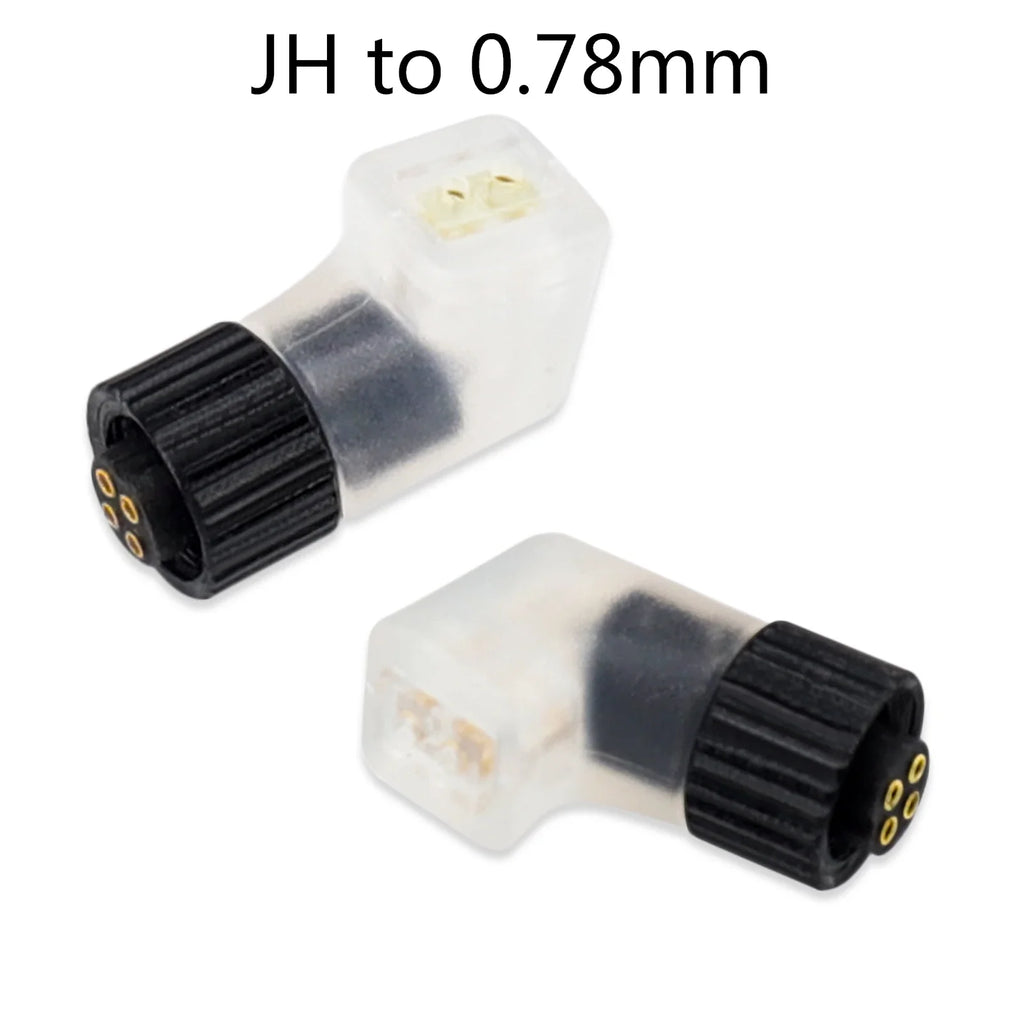 OKCSC 1 Pair Earphone Interface Conversion Pin Connector HIFI Headphone Plug MMCX JH HD580 3.5mm to 0.78mm Gold-plated Plug