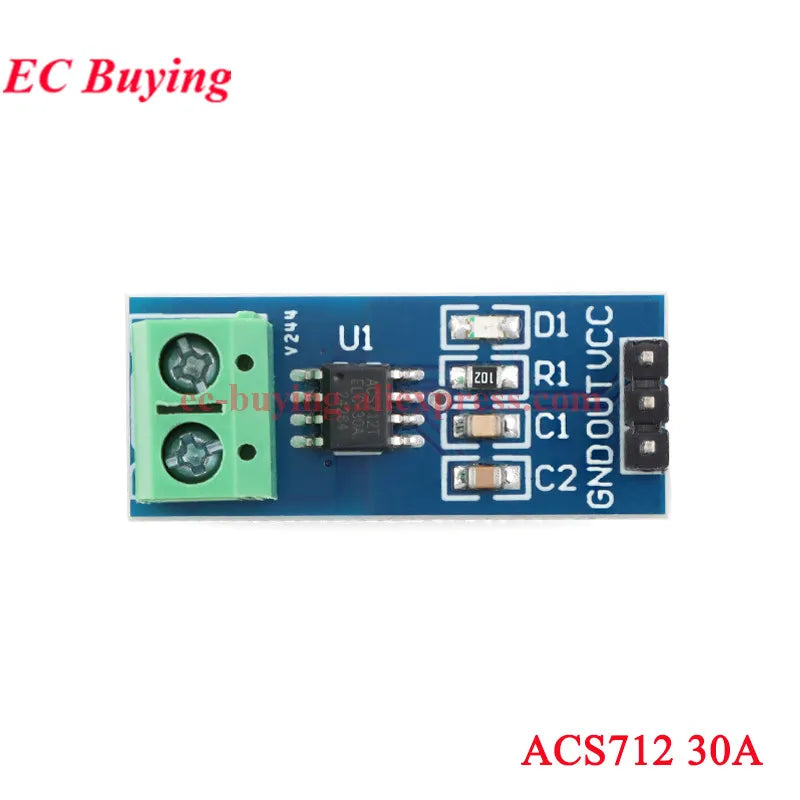 10Pcs/1pc ACS712 ACS758 Hall Current Sensor Module Detector 5A 20A 30A 50A 100A 150A 200A Range Detection Board For Arduino DIY