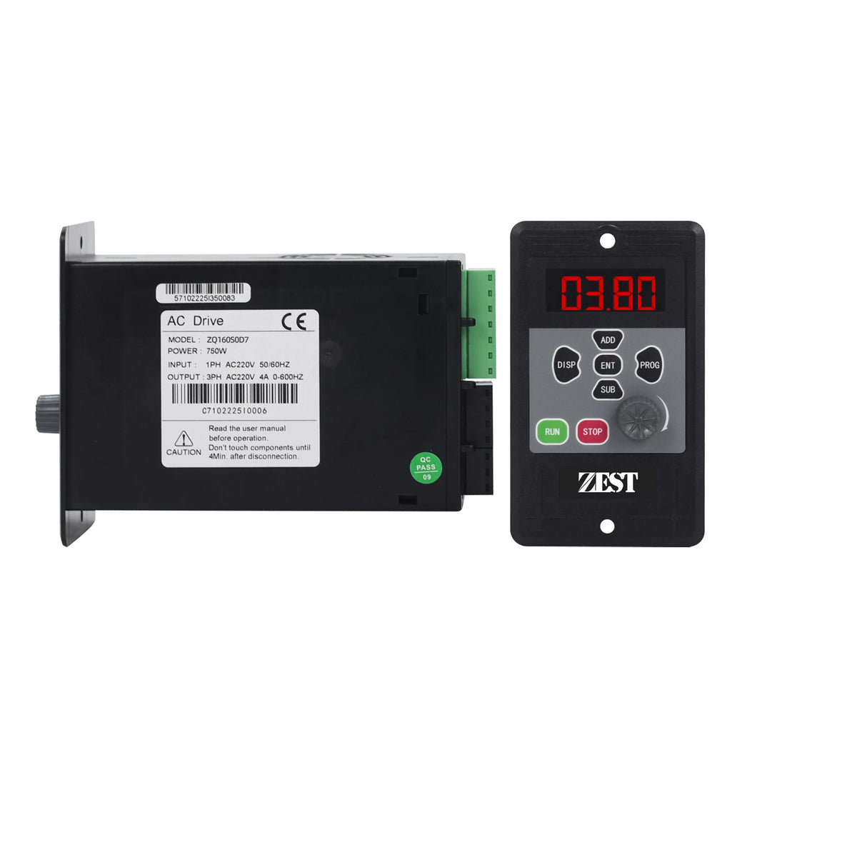 Mini VFD Variable Frequency Drive  Input 1ph 220V Output 3ph 220V Converter  200W 400W 750W for AC Motor Speed Control Inverter