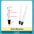 10pairs 3mm 5mm 940nm LEDs Infrared Emitter and IR Receiver Diode Diodes 301A for arduino