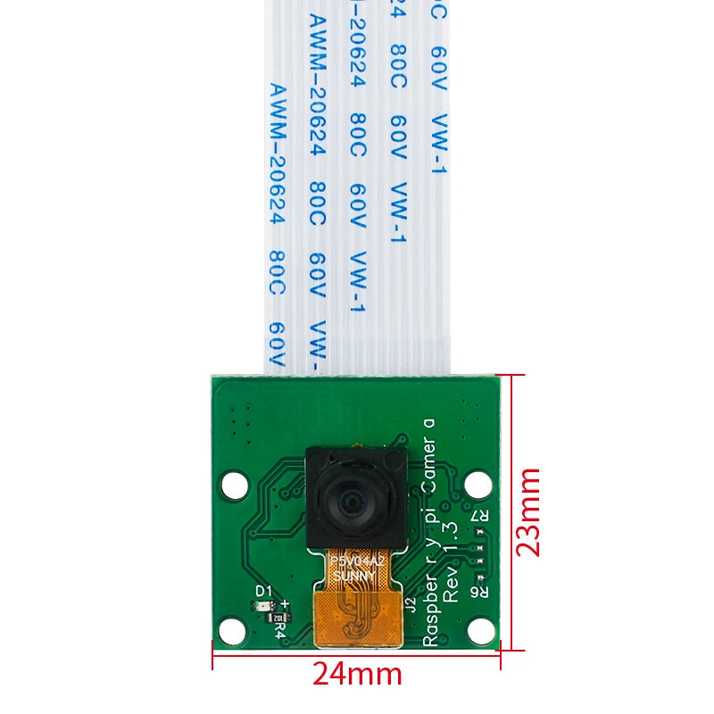 Raspberry Pi 5MP Camera OV5647 Webcam 65° 120°  Auto Fixed Focus Camera Module with 15cm FFC for Raspberry Pi 4B 3B+ 3B