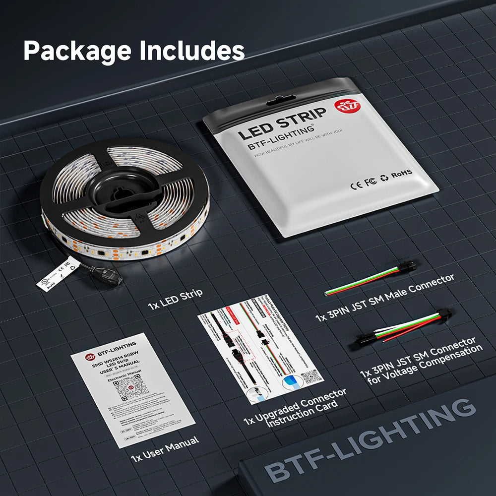 WS2814 DC12V 24V Led Strip Light 4 in 1 Similar SK6812 RGBW Pixels Addressable WS2811 RGBWW RGBCW 5050 3 Pin Lights IP30 65 67