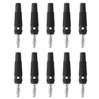 10Pcs 32A High Current Screw Type 4mm Banana Plugs Male Stackable Connector Speaker Cable Adapter 4mm High Current Banana Plugs