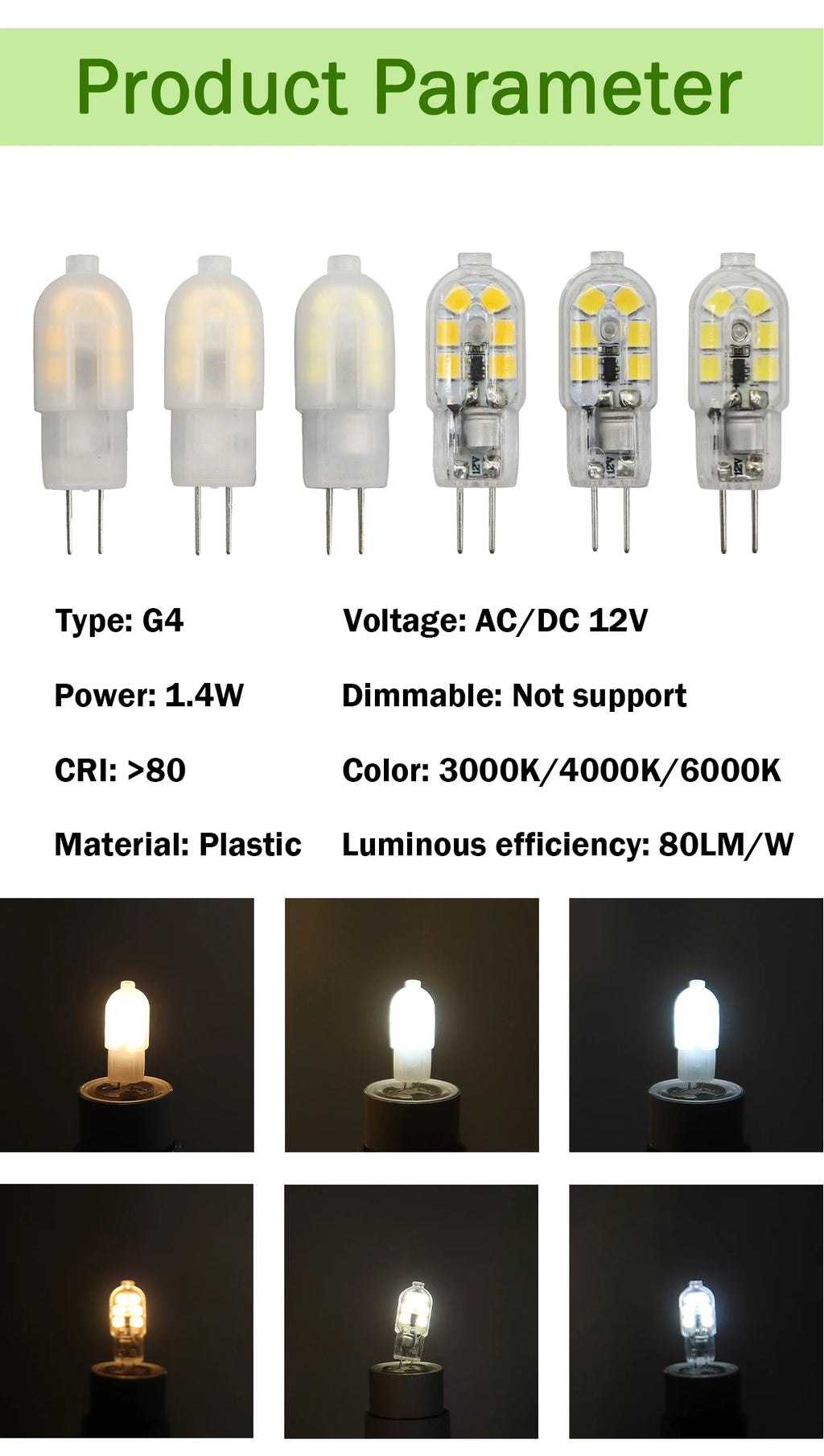 2pcs Mini G4 12V 24V LED Lamp Dimmable Light 3W COB Bulb AC DC 12V Lampada COB 360 Beam Lampada G4 COB Lights Replace Halogen