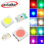 100PCS 0402 0603 0805 1206 1210 3528 5050 SMD LED Warm White Red Yellow Emerald Green Blue Purple Orange Light Emitting Diode