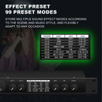 Professional Digital Reverb and Multi Effect DSP Processor Audio Processor Equalizer Vocal Microphone