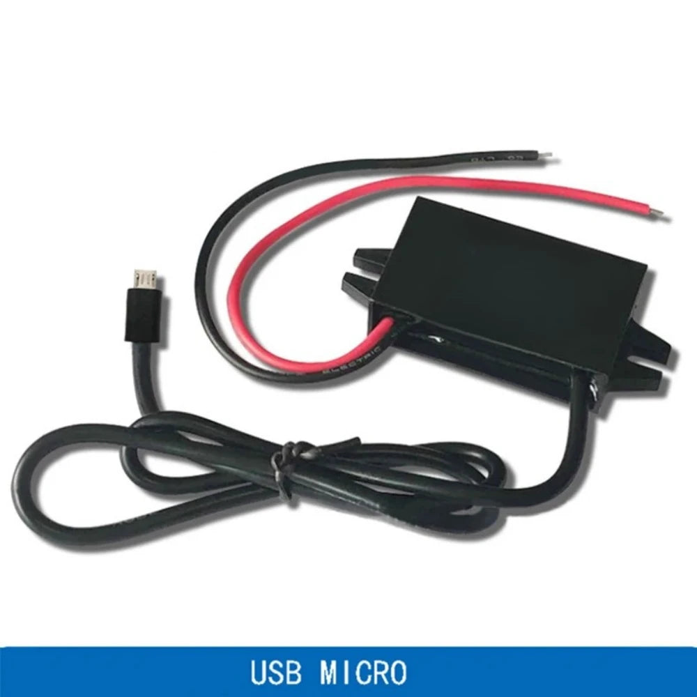 12V 24V 36V 48V 60V 72V 80V to 5V 3A 8-85V to 5V DC Step Down USB Converter With Car Charger Power Supply Output Waterproof