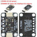 LTR390 280nm 430nm UV Gravity Light Sensor Support I2C UART 3.3 V 5V for Light Intensity Detection Weather Experience