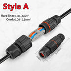IP68 Waterproof Joint Wire Quick Connection Connector 2/3 Pin Solder Less LED Lamp Wiring Outdoor Rainproof Terminal New