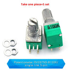 5PCS RK097NS G Single Double Potentiometer B5K/10K/20K/50K/100K Power Discharge Bit Speaker Audio
