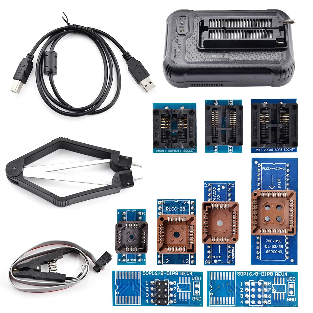 T48 TL866-3G Programmer Support 28000+ ICs for EPROM/MCU/SPI/Nor/NAND Flash/EMMC/ IC TESTER/ TL866CS TL866II Replacement