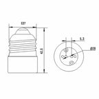 1PCS Bulb Converter E27 Male to E40/MR16 G4/ G9  Female Lamp Socket Bulb Base For Indoor Lighting Bulb Extend Adapter