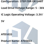 5.5v-28v TMC2130 TMC2209 compatible stepper motor silent driver module 256 subdivision replaces TMC2208 A4988