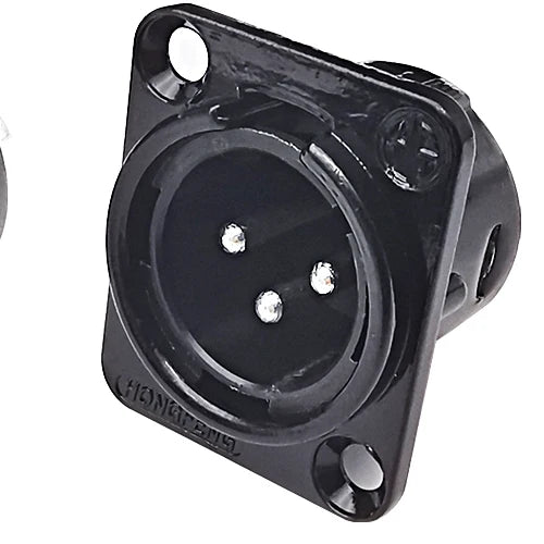 2/5/10pcs XLR Female Male Jack 3 Pin Panel Mount Jacks Connector Copper Contact XLR Metal Socket Audio Microphone Connectors