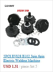 1Set 3590S Precision Multiturn (1PCS Potentiometer 10 Ring Adjustable Resistor+1PCS Turns Counting Dial Rotary 6.35mm Knob)