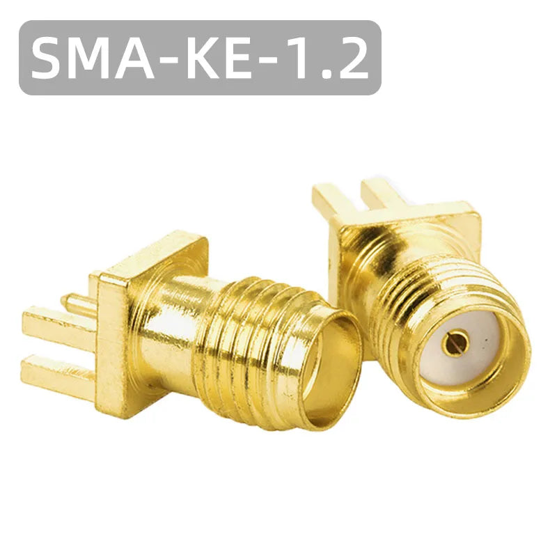 Female Jack Male Plug Adapter PCB Right Angle Mount 1.2mm Spacing Connector RPSMA-KE SMA-KE