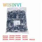 1000PCS 2N2222 2N2907 2N3904 2N3906 2N4401 2N4403 2N5087 2N5088 2N5089 2N5401 2N5551 2N7000 PN2222 Transistors TO-92