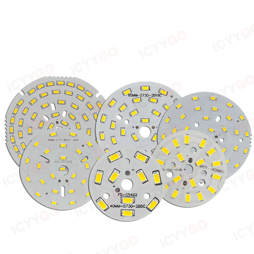 1PCS LED Light Source Round Light Panel 3W 5W 9W 15W 18W 24W 36W 50W SMD5730 DIY Light Bulb Modification Light Panel Accessories