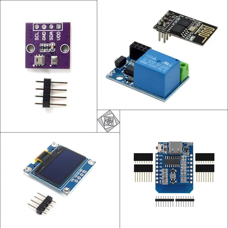 ESP8266 D1 Mini, Smart Socket, ESP-01 WiFi Relay, AHT20 BMP280 Sensor, 0.96 OLED for Smart Home & DIY Automation