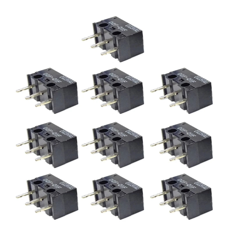 2/10PCS Mouse Micro Switches Original D2F-01F (10M Clicks) Mouse Button