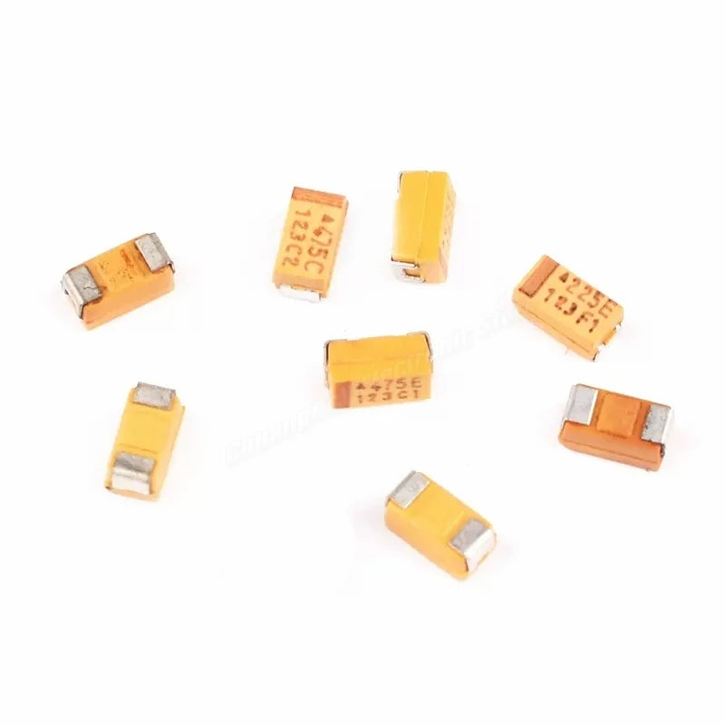 10PCS Tantalum Capacitor A B C D Type 6.3V 10V 16V 25V 35V 50V 4.7/6.8/10/15/22/33/47UF 100UF 150UF 220UF 330UF 470UF 680UF 106