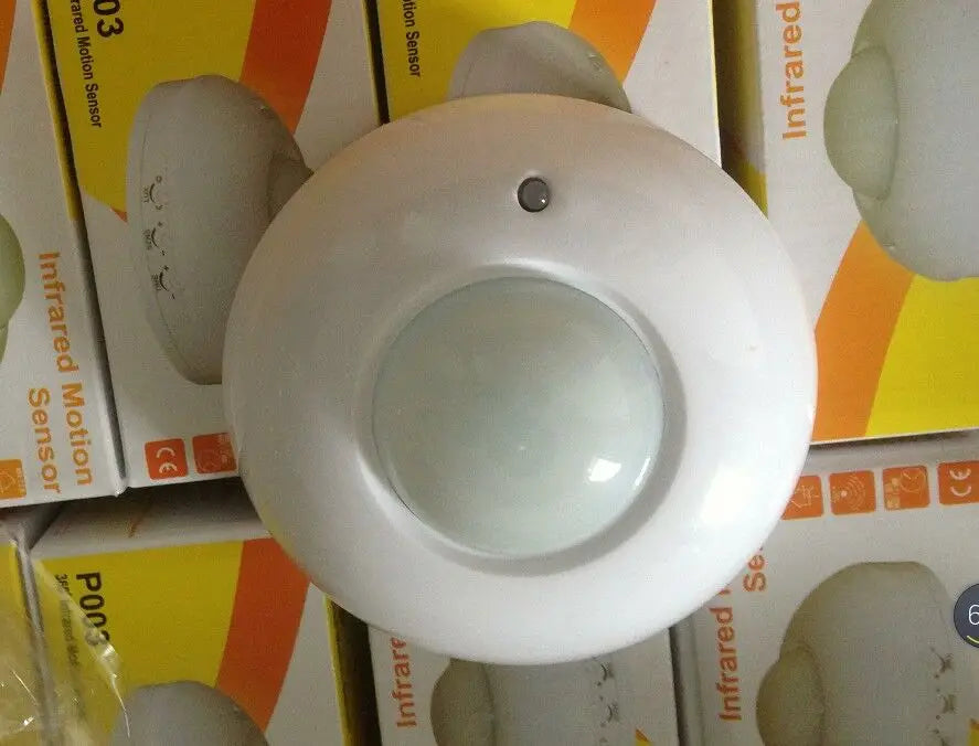PIR Infrared Sensing AC110-240V 10A 360 Degree Motion Sensor 5s-10min Delay Adjustable Photosensitive Adjustable