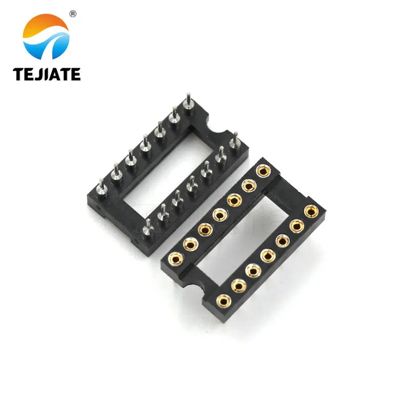 10PCS IC Sockets DIP6 DIP8 DIP14 DIP16 DIP18 DIP20 DIP24 DIP32 DIP28 DIP40 pins Connector DIP Socket 6 8 14 16 18 20 24 28 40Pin