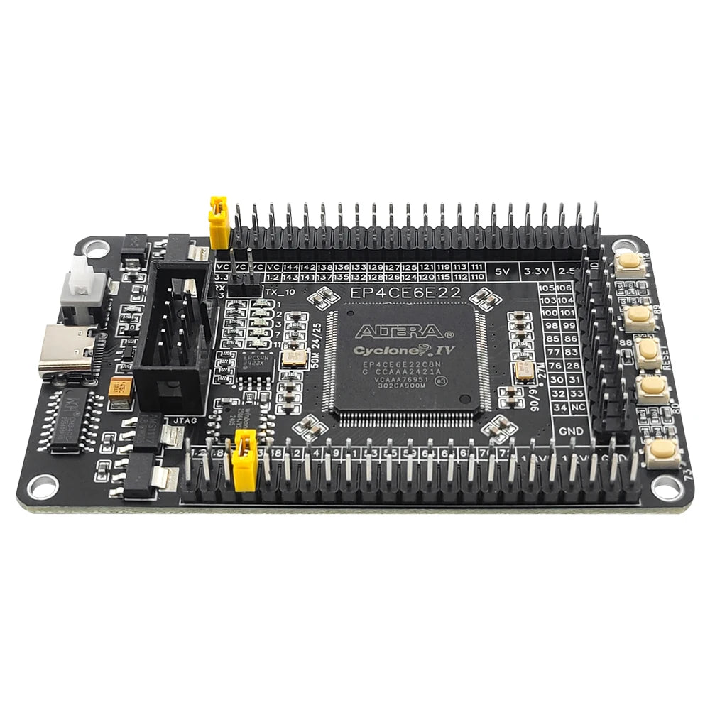 EP4CE6E22C8N Development Board FPGA Core System Board Module Compatible with Altera CycloneIV Peripheral Chip W25Q CH340 Type-C