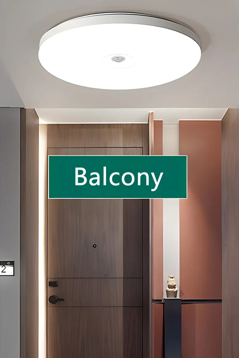 Motion Sensor LED Ceiling Light Human Infrared Sensing Light Porch Corridor Staircase Balcony Household Lighting Fixtures