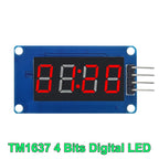 1/5pcs TM1637 4 Bits Digital LED Display Module For arduino 7 Segment 0.36Inch Clock RED Anode Tube Four Serial Driver Board