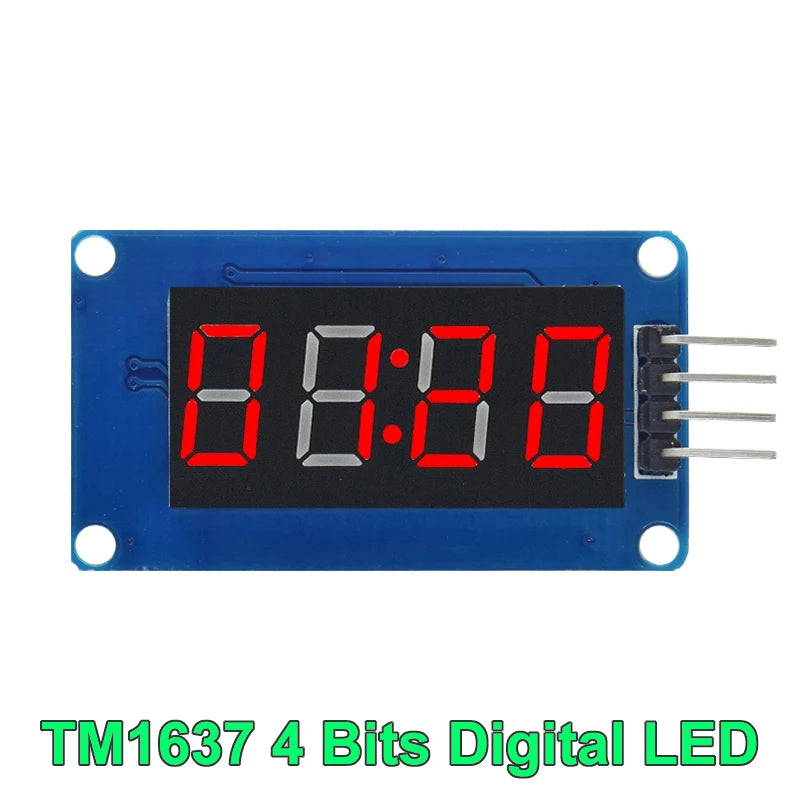 1/5pcs TM1637 4 Bits Digital LED Display Module For arduino 7 Segment 0.36Inch Clock RED Anode Tube Four Serial Driver Board