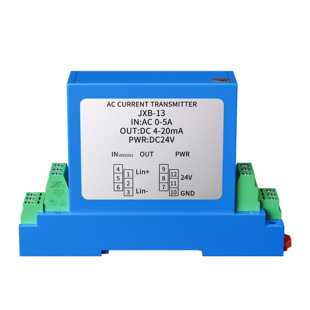 DC 24V DC Current Transmitter 4-20MA RS485 AC Current Sensor 0-5V Quick Response 0-10V 5A 10A 20A AC Current Transducer