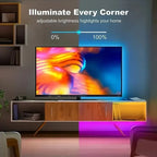 RGB LED Strip Light USB IR Remote Control Music Sync Flexible Self Adhesive Lamp DIY Ornament For Gaming Room Party Decoration
