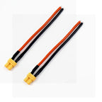 XT30 Pigtail Plug Male and Female Connector with 100mm 16AWG Tinned Wire Cable for RC Fixed Wing Lipo Battery FPV Drone Charger