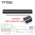 1.0mm Pin Header Connector Single Double Row 1*50P 2*50P SMD SMT Male Female Header Straight Pin Right Angle R/A Socket 1X50pin