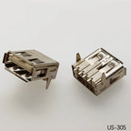 5PCS USB2.0 Female USB Socket Connector 4P USB 2.0 4 Pin Female USB 2.0 Transfers Jack For Laptop Notebook Computer USB Type A/B