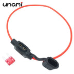 Waterproof Fuse Holder 32V Mini Small Medium 18/1614/12/10AWG and Blade Fuse 1A 2A 3A 5A 7.5A 10A 15A 20A 25A 30A 35A 40A 50A